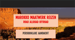 Desktop Screenshot of marokkomaatwerk.com